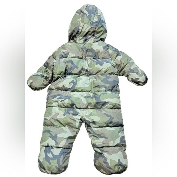 Baby Gap Green Camo Snowsuit - Picture 2 of 5